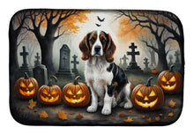 Load image into Gallery viewer, Welsh Springer Spaniel Spooky Halloween Dish Drying Mat