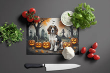 Load image into Gallery viewer, Welsh Springer Spaniel Spooky Halloween Glass Cutting Boards – Durable, Decorative Kitchen Art Large