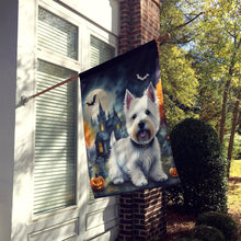 Load image into Gallery viewer, Westie Spooky Halloween House Flag