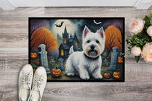 Load image into Gallery viewer, Westie Spooky Halloween Doormat -  18x27 Decorative Floor Mat – Indoor/Outdoor Rug