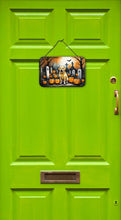 Load image into Gallery viewer, Yellow Labrador Retriever Spooky Halloween Wall or Door Hanging Prints