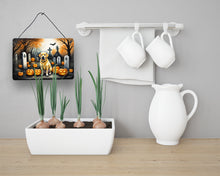 Load image into Gallery viewer, Yellow Labrador Retriever Spooky Halloween Wall or Door Hanging Prints