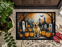Load image into Gallery viewer, Yellow Labrador Retriever Spooky Halloween Doormat - 24x36 Decorative Floor Mat – Indoor/Outdoor Rug with Artistic Flair