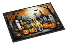 Load image into Gallery viewer, Yellow Labrador Retriever Spooky Halloween Doormat -  18x27 Decorative Floor Mat – Indoor/Outdoor Rug