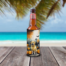 Load image into Gallery viewer, Yellow Labrador Retriever Spooky Halloween Slim Can Huggers – Fun, Functional Drink Coolers for Every Occasion