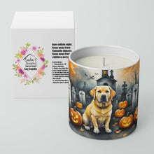 Load image into Gallery viewer, Yellow Labrador Retriever Spooky Halloween Decorative Soy Candle