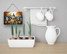 Load image into Gallery viewer, Yellow Labrador Retriever Spooky Halloween Wall or Door Hanging Prints