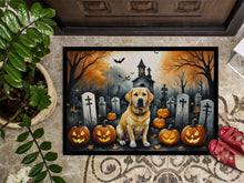 Load image into Gallery viewer, Yellow Labrador Retriever Spooky Halloween Doormat - 24x36 Decorative Floor Mat – Indoor/Outdoor Rug with Artistic Flair