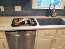 Load image into Gallery viewer, Rottweiler Spooky Halloween Dish Drying Mat