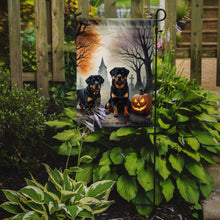 Load image into Gallery viewer, Rottweiler Spooky Halloween Garden Flag – Dog in Cemetery Scene