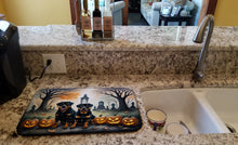 Load image into Gallery viewer, Rottweiler Spooky Halloween Dish Drying Mat