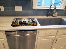 Load image into Gallery viewer, Rottweiler Spooky Halloween Dish Drying Mat