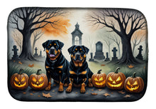 Load image into Gallery viewer, Rottweiler Spooky Halloween Dish Drying Mat