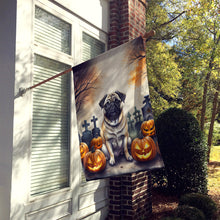 Load image into Gallery viewer, Fawn Pug Spooky Halloween House Flag
