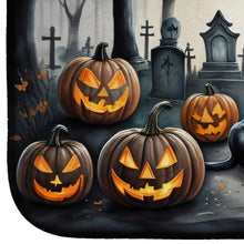 Load image into Gallery viewer, Black Pug Spooky Halloween Dish Drying Mat