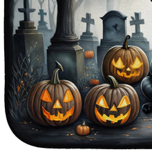 Load image into Gallery viewer, Black Pug Spooky Halloween Dish Drying Mat