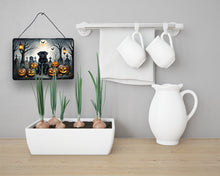 Load image into Gallery viewer, Black Pug Spooky Halloween Wall or Door Hanging Prints