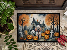 Load image into Gallery viewer, Poodle Spooky Halloween Doormat -  18x27 Decorative Floor Mat – Indoor/Outdoor Rug