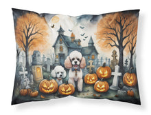 Load image into Gallery viewer, Poodle Spooky Halloween Fabric Standard Pillowcase – Artistic Decorative Front, White Back
