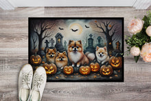 Load image into Gallery viewer, Pomeranian Spooky Halloween Doormat - 24x36 Decorative Floor Mat – Indoor/Outdoor Rug with Artistic Flair