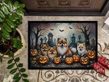 Load image into Gallery viewer, Pomeranian Spooky Halloween Doormat - 24x36 Decorative Floor Mat – Indoor/Outdoor Rug with Artistic Flair