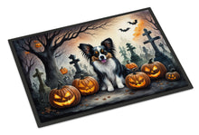Load image into Gallery viewer, Papillon Spooky Halloween Doormat - 24x36 Decorative Floor Mat – Indoor/Outdoor Rug with Artistic Flair