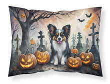 Load image into Gallery viewer, Papillon Spooky Halloween Fabric Standard Pillowcase – Artistic Decorative Front, White Back