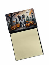 Load image into Gallery viewer, Papillon Spooky Halloween Sticky Note Holder- Refiilable Desk Accessory Note Pad