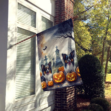 Load image into Gallery viewer, Papillon Spooky Halloween House Flag