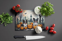 Load image into Gallery viewer, Papillon Spooky Halloween Glass Cutting Boards – Durable, Decorative Kitchen Art Large
