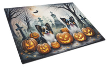 Load image into Gallery viewer, Papillon Spooky Halloween Glass Cutting Boards – Durable, Decorative Kitchen Art Large