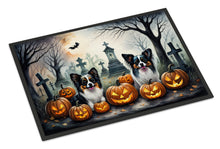 Load image into Gallery viewer, Papillon Spooky Halloween Doormat -  18x27 Decorative Floor Mat – Indoor/Outdoor Rug
