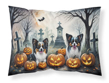 Load image into Gallery viewer, Papillon Spooky Halloween Fabric Standard Pillowcase – Artistic Decorative Front, White Back