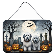 Load image into Gallery viewer, Old English Sheepdog Spooky Halloween Wall or Door Hanging Prints