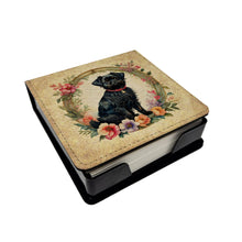 Load image into Gallery viewer, Affenpinscher and Flowers PU Leather Note Paper Holder