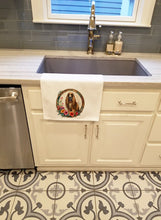 Load image into Gallery viewer, Afghan Hound and Flowers Kitchen Towel Set of 2