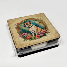 Load image into Gallery viewer, American Staffordshire Terrier and Flowers PU Leather Note Paper Holder
