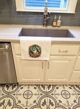 Load image into Gallery viewer, American Staffordshire Terrier and Flowers Kitchen Towel Set of 2