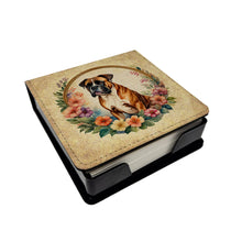 Load image into Gallery viewer, Boxer and Flowers PU Leather Note Paper Holder