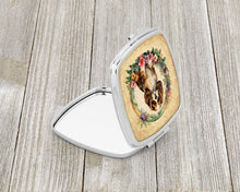 Load image into Gallery viewer, Cavalier Spaniel and Flowers Compact Mirror – Stylish Purse Mirror with Artistic Covers