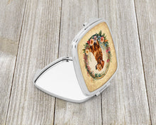 Load image into Gallery viewer, Chesapeake Bay Retriever and Flowers Compact Mirror – Stylish Purse Mirror with Artistic Covers