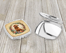 Load image into Gallery viewer, Chesapeake Bay Retriever and Flowers Compact Mirror – Stylish Purse Mirror with Artistic Covers