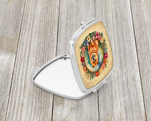 Load image into Gallery viewer, Chow Chow and Flowers Compact Mirror – Stylish Purse Mirror with Artistic Covers