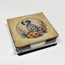 Load image into Gallery viewer, Dalmatian and Flowers PU Leather Note Paper Holder