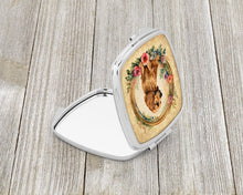 Load image into Gallery viewer, English Cocker Spaniel and Flowers Compact Mirror – Stylish Purse Mirror with Artistic Covers