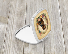 Load image into Gallery viewer, Field Spaniel and Flowers Compact Mirror – Stylish Purse Mirror with Artistic Covers