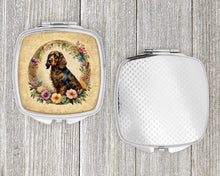 Load image into Gallery viewer, Field Spaniel and Flowers Compact Mirror – Stylish Purse Mirror with Artistic Covers