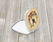 Load image into Gallery viewer, Fawn  French Bulldog and Flowers Compact Mirror – Stylish Purse Mirror with Artistic Covers