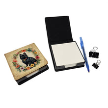 Load image into Gallery viewer, German Spitz and Flowers PU Leather Note Paper Holder