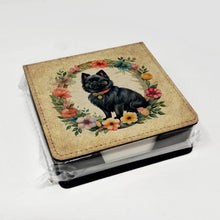 Load image into Gallery viewer, German Spitz and Flowers PU Leather Note Paper Holder